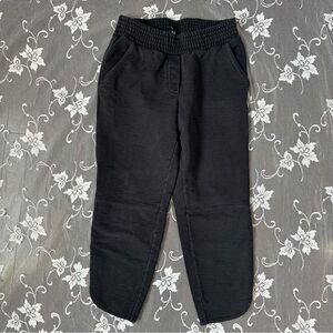 Aritzia Wilfred Free Black Cropped Joggers Sz XS